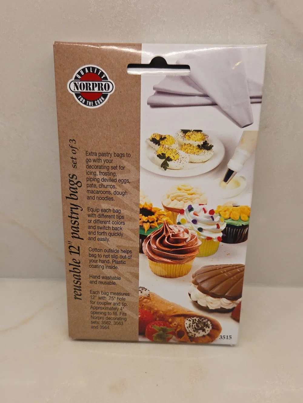 🚦3for$15🚦Reusable Pastry Bags - White (Set of 3)